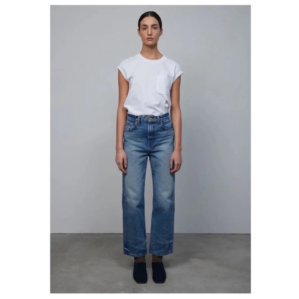 B Sides Classic High Waist Straight-Leg Women’s Jeans in Light Blue - size 27